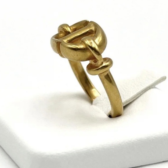 Dior CD gold ring - size Medium- NWoT - Picture 5 of 8